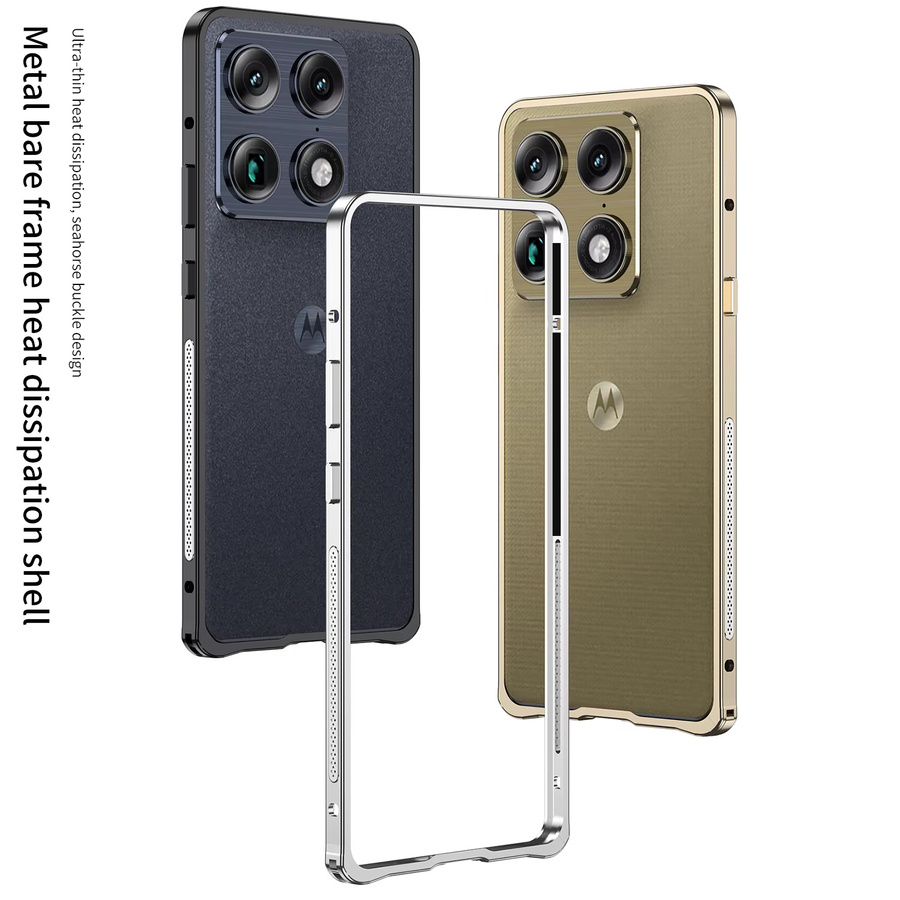 Kühlende Handyhülle aus Aluminiumlegierung für Motorola MOTO X70 Air Pro Edge 70Ultra in Schwarz - Bild 1