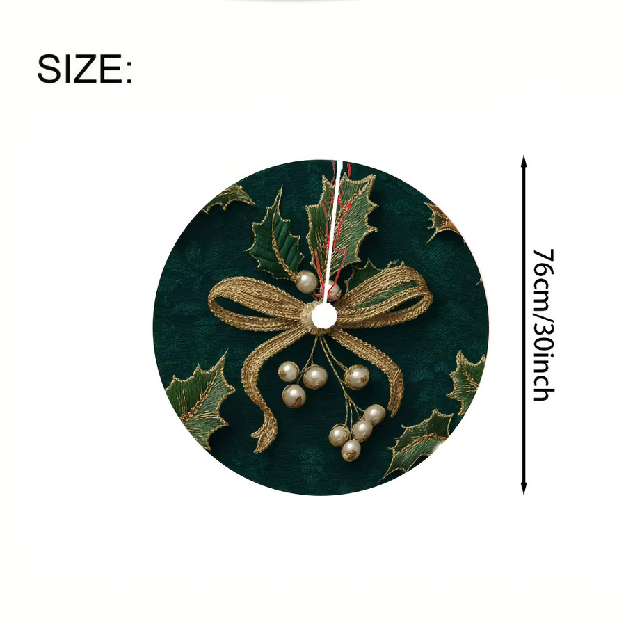 VIKAMA Luxus-Weihnachtsbaumschmuck mit floralem Design und Textilblumen für deine Weihnachtsdekoration - Bild 4