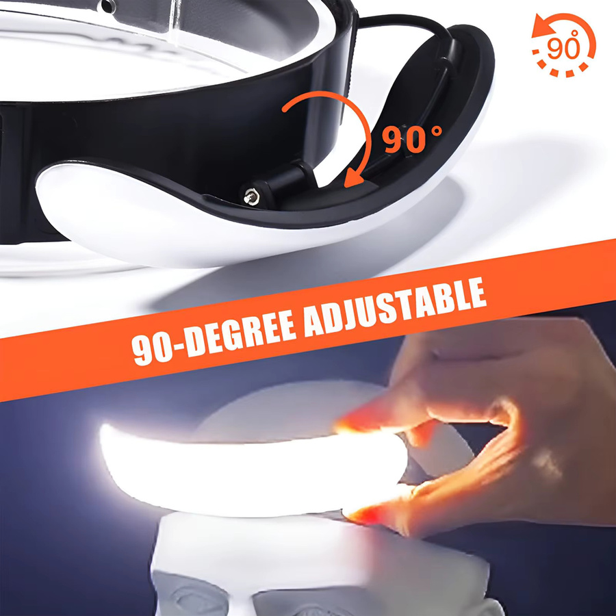 NEWBIRTH LED Scheinwerfer Taschenlampe mit 5000mAh Akku, wasserdicht, Schwarz - Bild 2