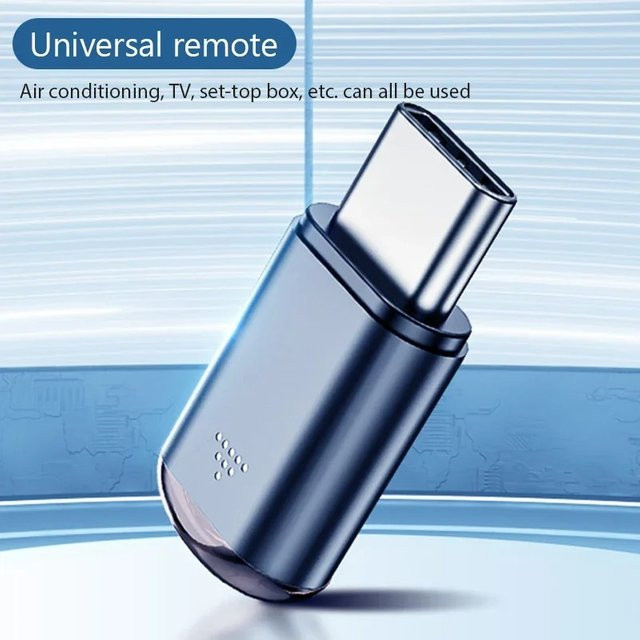 Mini USB Typ C Smart IR Fernbedienung Adapter mit App-Steuerung für Infrarot-Geräte wie TV Box und Klimaanlage - Bild 1