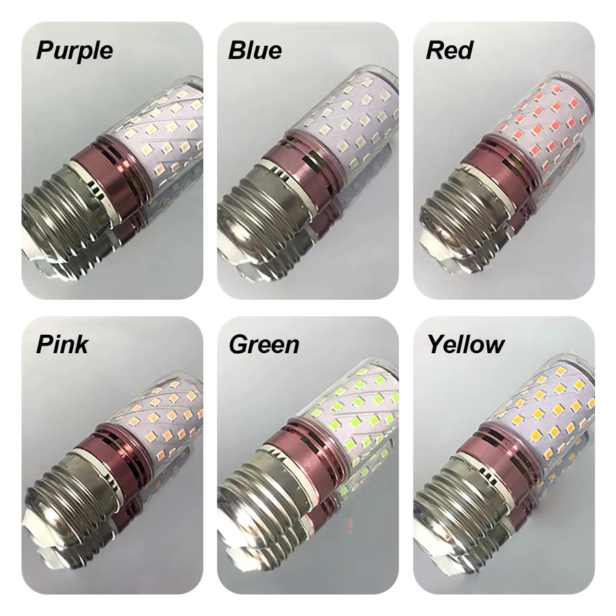 Aoyuansea LED Maisbirne E27 12W in Lila zur Dekoration von Kronleuchtern - Bild 4