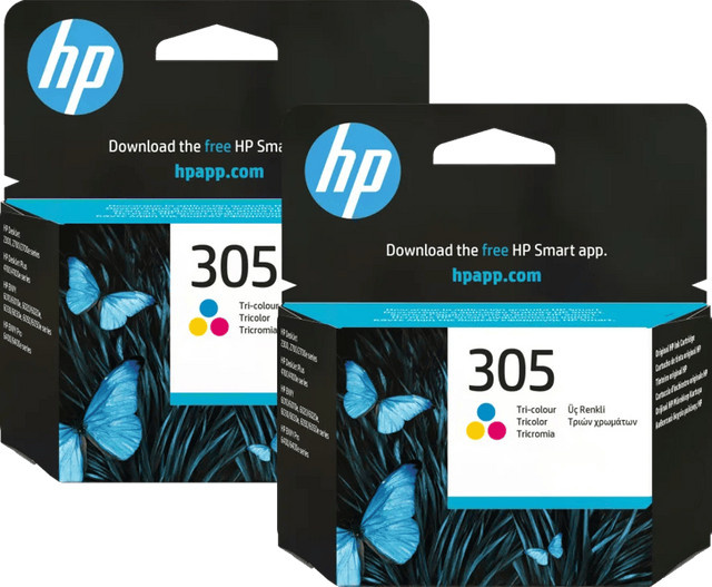 HP 305 Tintenpatrone Multicolor für Inkjet-Drucker, 2er-Pack - Bild 1