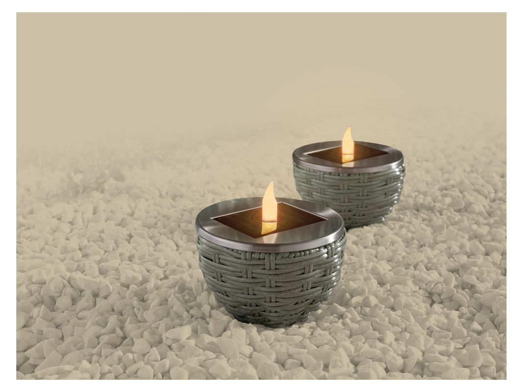 LIVARNO LED Solarleuchte im Geflecht Design 2er Set - Bild 2
