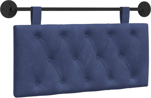 vidaXL Wandmontiertes Polsterpaneel aus Samt in Polizeiblau, B/H/T: 90 x 55 x 7 cm - Bild 1