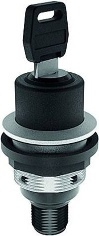 Schlegel Schlüsseltaste SSSA15II_C009 manuell in Schwarz und Silber mit IP65 Schutzart - Bild 1