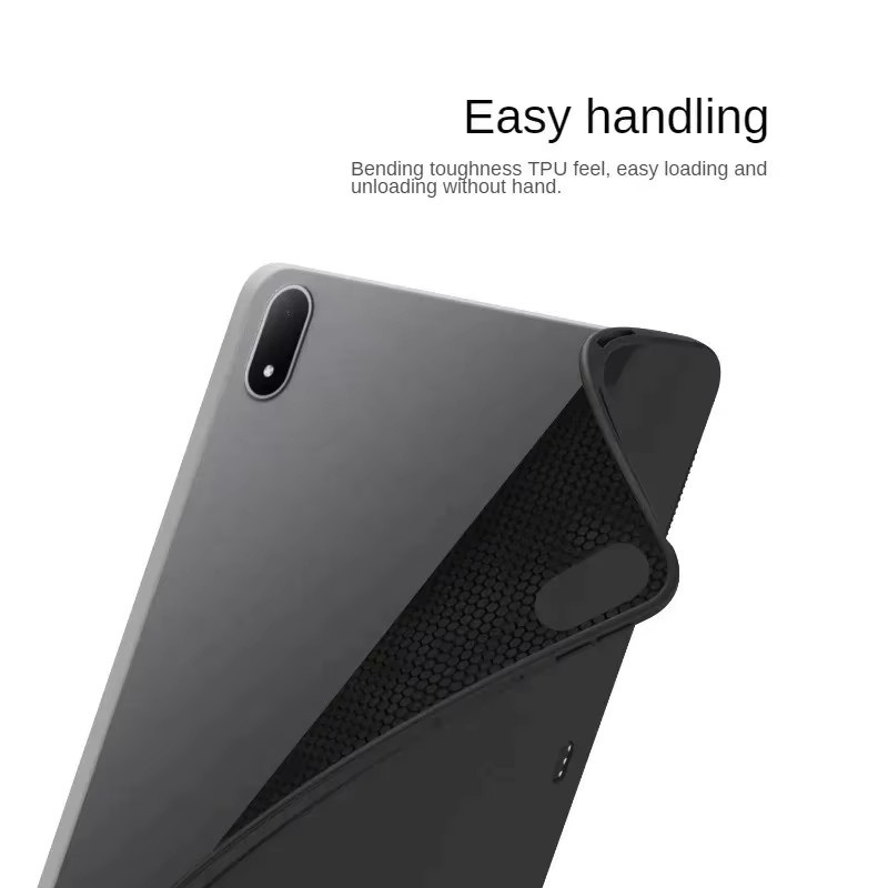 OnePlus Pad 3 Pro 13,2 Zoll Schutzhülle OPD2513 in Schwarz aus weichem Silikon und TPU mit Airbag-Schutz - Bild 1