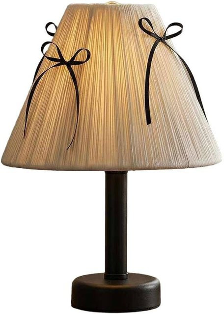 Opviq Tischleuchte aus Metall in Beige und Schwarz, Modernes Design für Wohnzimmer oder Home Office, B/H/T: 25 x 35 x 25 cm - Bild 1