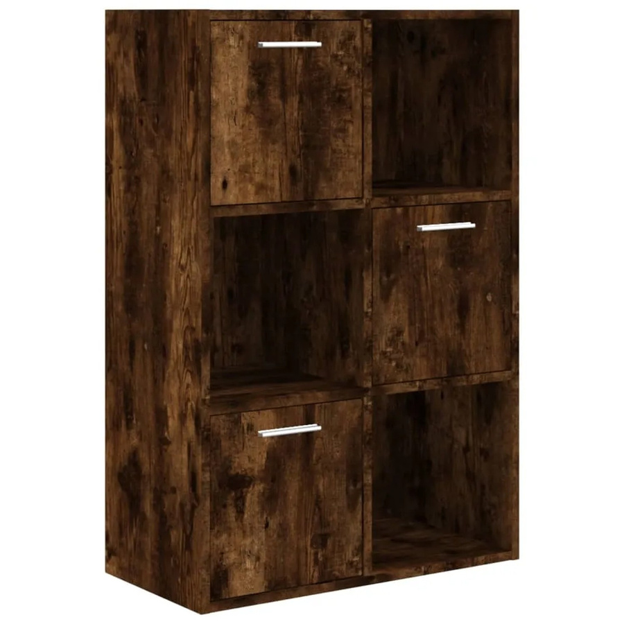 vidaXL Lagerschrank Räuchereiche Braun B/T/H: 60 x 29,5 x 90 cm - Bild 2