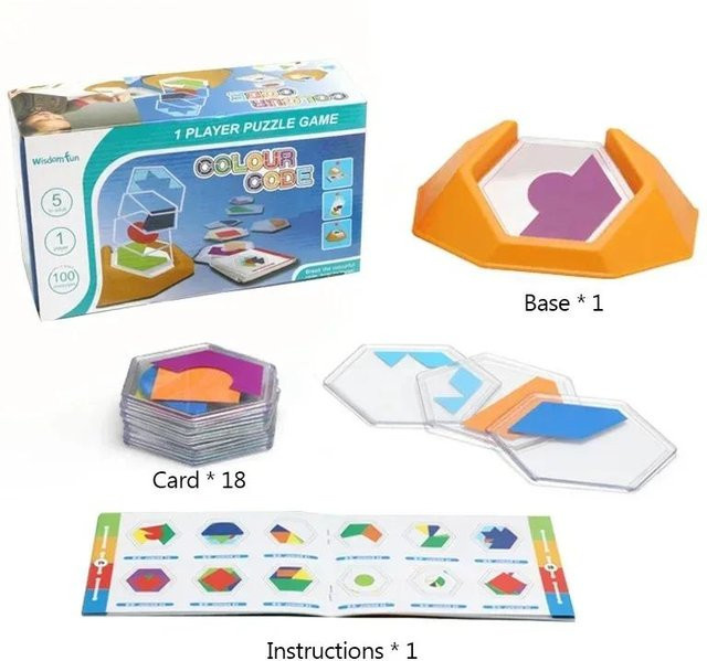 Binchi Outdoor Equipment Farbcode-Puzzle, Brettspiel, ab 3 Jahre - Bild 1