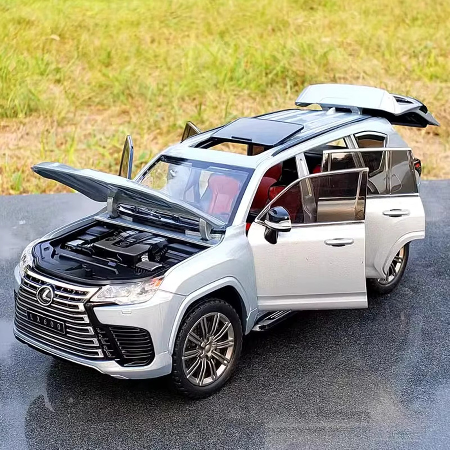 1:24 lx600 Offroad Luxus-Geländewagen-Modell, Spielzeugauto, mit Ton und Licht - Bild 2