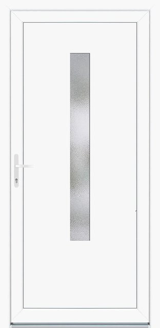PANTO Kunststoff-Nebeneingangstür K508 Weiß Anschlag Links B: 98 cm, H: 198 cm - Bild 1