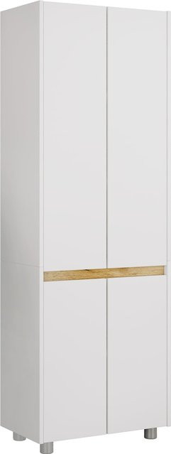 VCM Badezimmerschrank Cosila aus Holz mit vier Drehtüren und Einlageböden, H x B x T: 165 x 57 x 33 cm - Bild 1