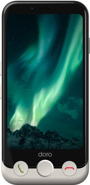 Doro Aurora A10 Senioren-Smartphone mit 4,5 Zoll Display, 64GB Speicher, 4G/LTE, Farbe: Beige - Bild 1