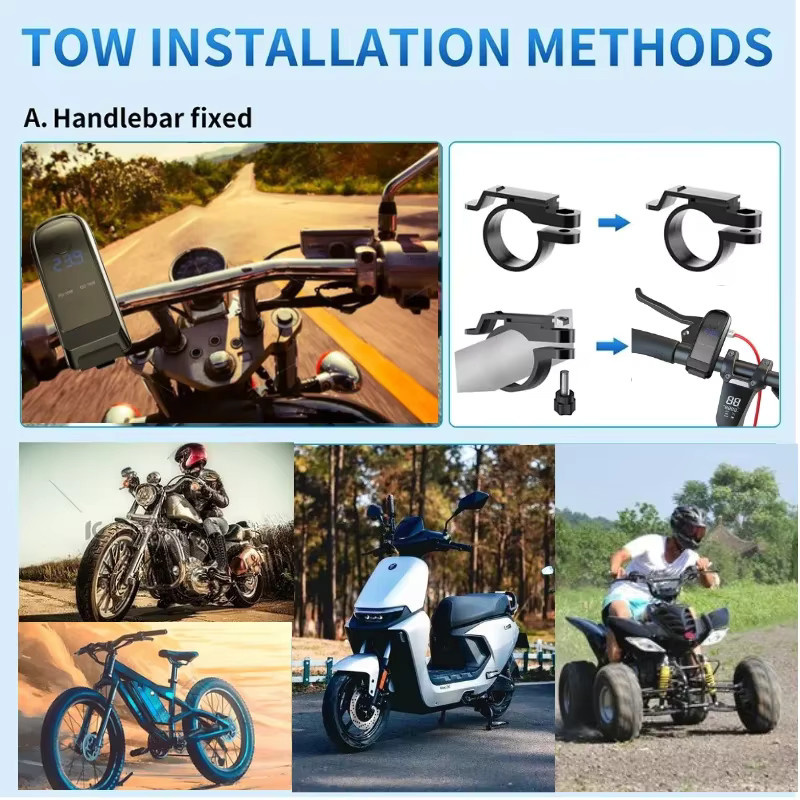 Kebidumei Motorrad USB Schnellladegerät 36W mit USB Typ C Buchse, Voltmeter und Schalter, Schwarz, Wasserdichtes 12V Netzteil Adapter - Bild 6