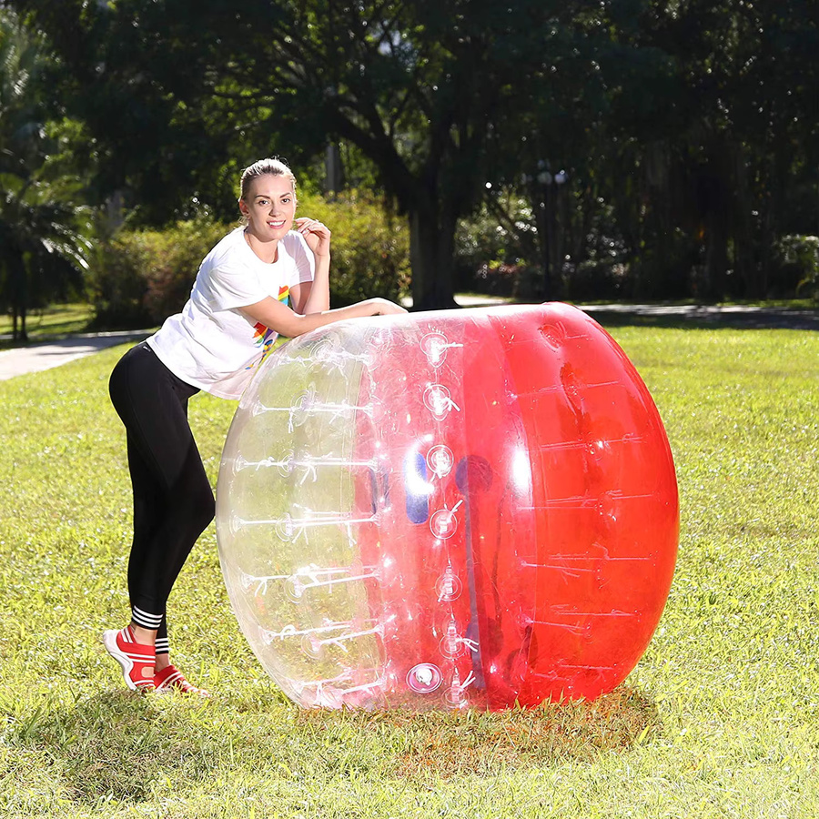HIBADOU Aufblasbarer Blasen-Fußball-Zorb-Ball, Stoßstangenball - Bild 4