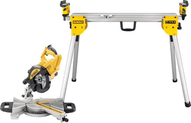 DeWalt DWS773-QS Kappsäge mit klappbarem Gestell in Gelb - Bild 1