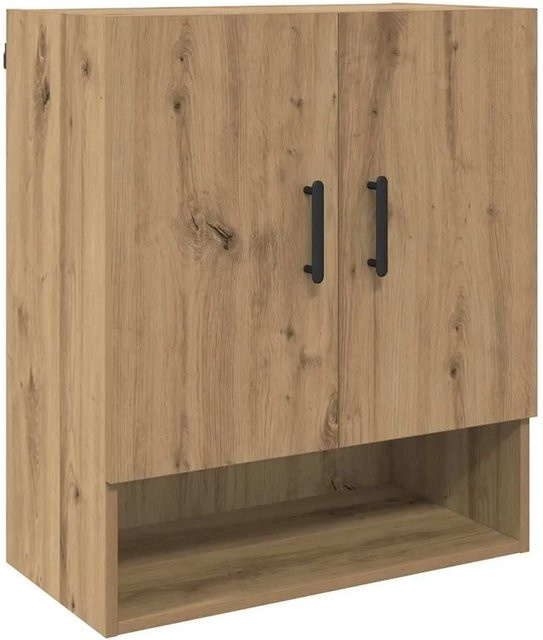 vidaXL Wandschrank Artisan-Eiche in Braun mit Scharniertüren und Regalböden, B/T/H: 60 x 31 x 70 cm - Bild 1