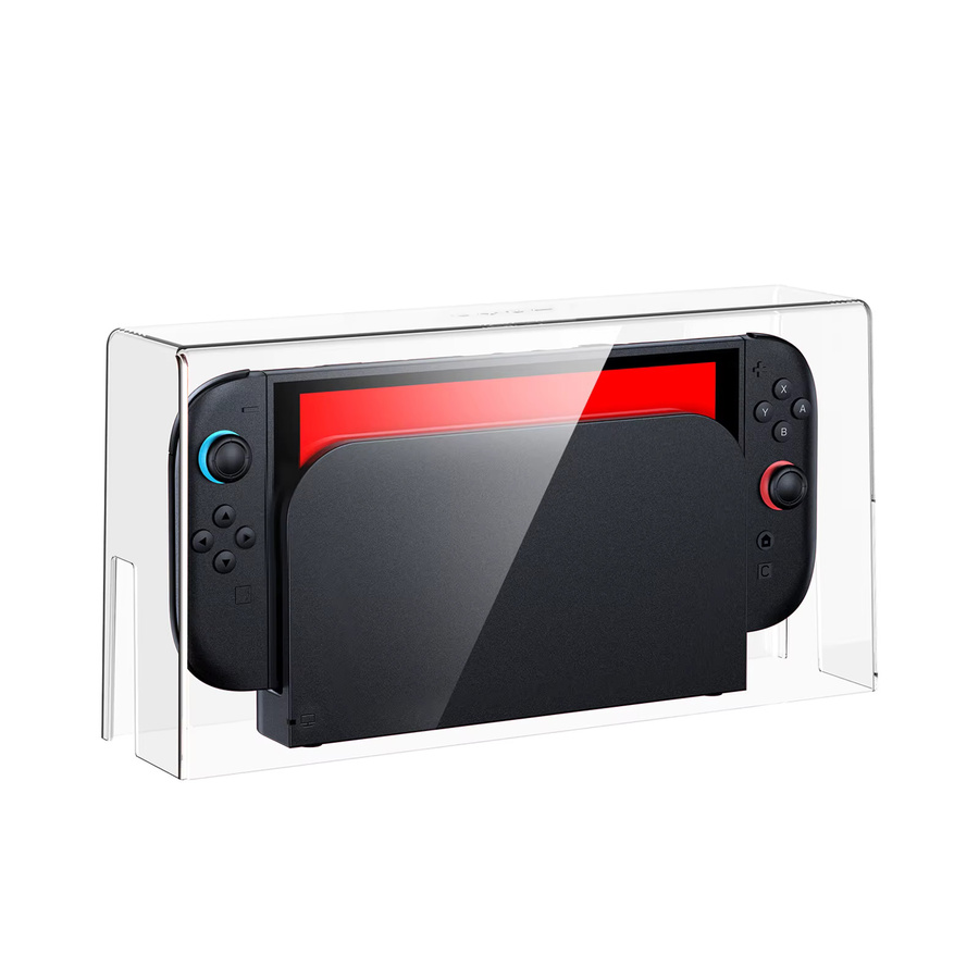 DGETG Staubdichte Acryl-Schutzhülle für Nintendo Switch 1 und Switch 2, transparente Display-Box für Zubehör - Bild 2