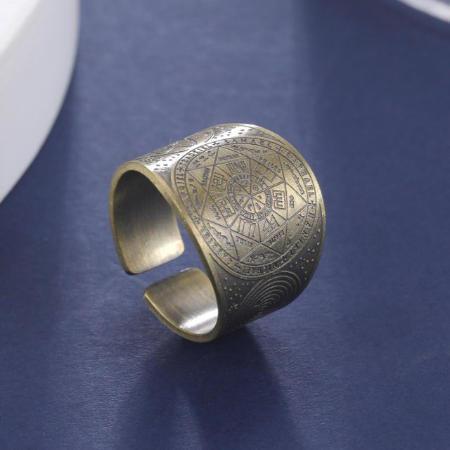 LIKGREAT Ring, Kupfer, Gold, Zirkonia, Damen - Bild 1