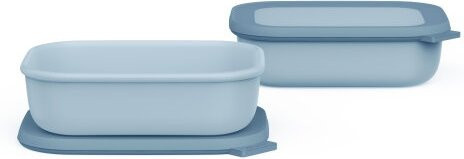 Mepal Promoset Multischüssel Cirqula rechteckig, 2-teilig, Nordic Blue, 1000 ml - Bild 1