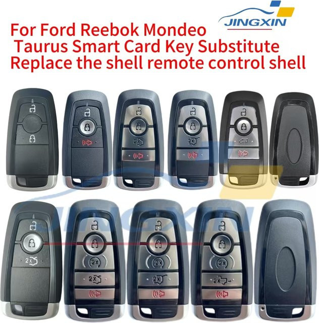 QCONTROL Ersatzgehäuse für Ford Autoschlüssel in Schwarz für Mondeo, Escape, Ranger, Fusion, Mustang, Raptor, Explorer und F-Serie (4/5 Tasten) - Bild 1