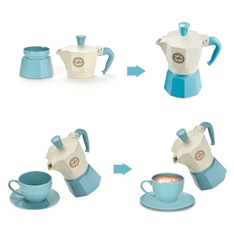 DSUE Kaffeeset Rollenspiel-Simulations-Geschirr, 4/11-teiliges Set - Bild 2