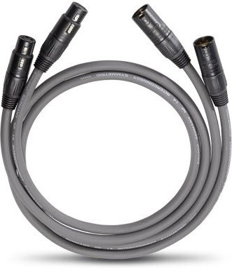 Oehlbach NF 14 Master X XLR Audiokabel Set in Anthrazit, 2x 1,00 m, 1x XLR-Stecker zu 1x XLR-Buchse - Bild 2