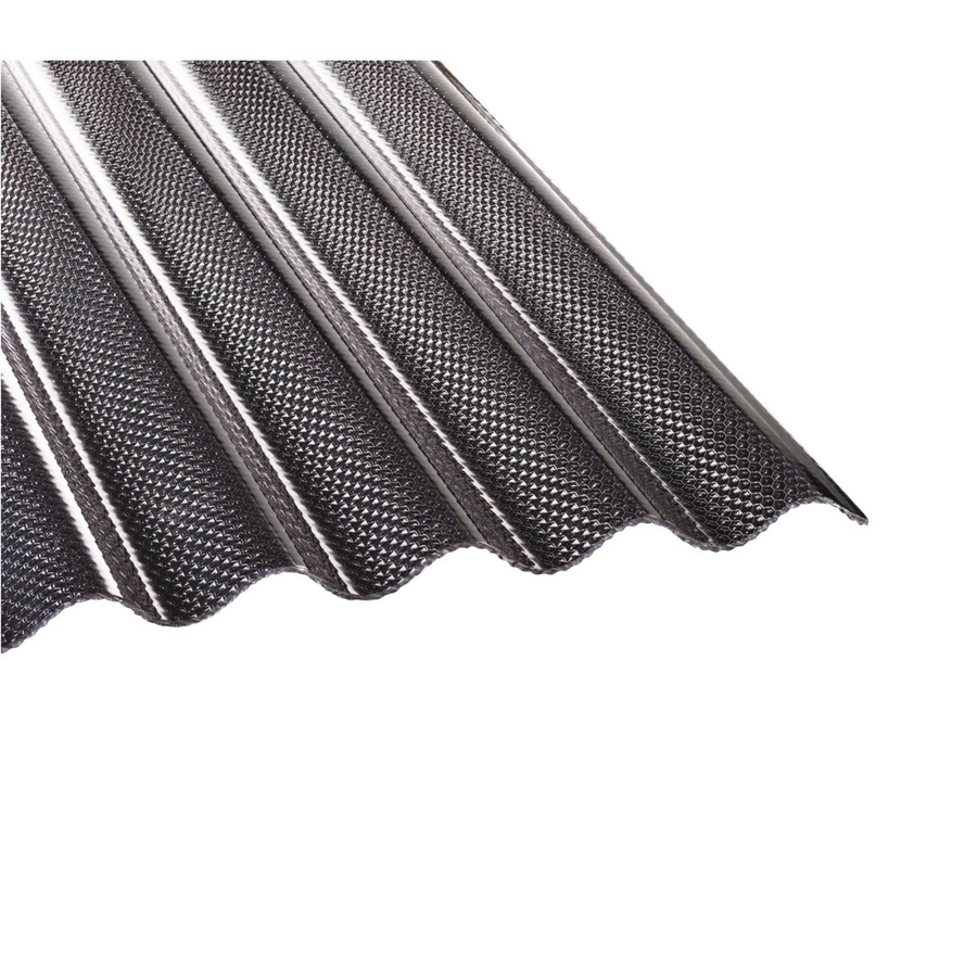 Tejemacro PC-Lichtwellplatte S76/18 aus Polycarbonat in Lichtgrau, B: 104,5 cm, H: 600 cm, Tiefe: 0,28 cm - Bild 2