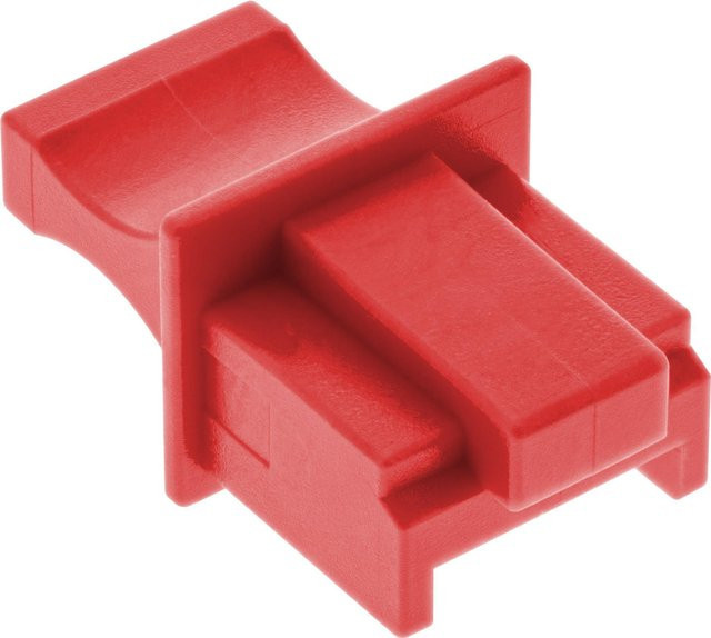 InLine Staubschutz für RJ45 Buchsen, rot, 100er Pack - Bild 1
