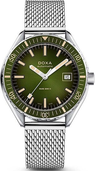 Doxa Armbanduhr Automatik, Edelstahl, Grün, 44 mm, Unisex - Bild 1