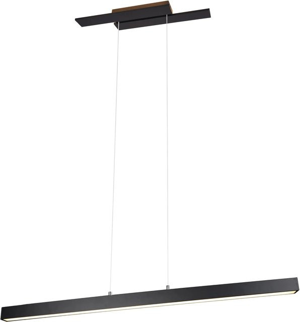 Trio LED Pendelleuchte Belfast Schwarz matt dimmbar B: 150 cm, T: 115,5 cm, H: 14,2 cm - Bild 1