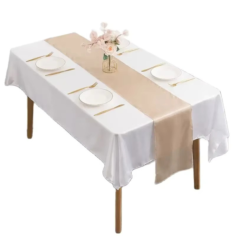 EVENTSDECOR Satin-Tischläufer aus Polyester für Hochzeiten und Feiern, Rechteckig, Breite: 30 cm, Länge: 270 cm - Bild 2