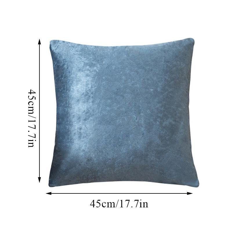 Dekorativer Crushed-Samt Kissenbezug von Yiran Furniture in Dunkelgrau, B/B: 45 x 45 cm - Bild 5