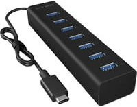 ICY BOX IB-HUB1700-C3 USB-C Multiport Hub mit 7 Ports USB 3.2 Gen 2 Schwarz - Bild 1