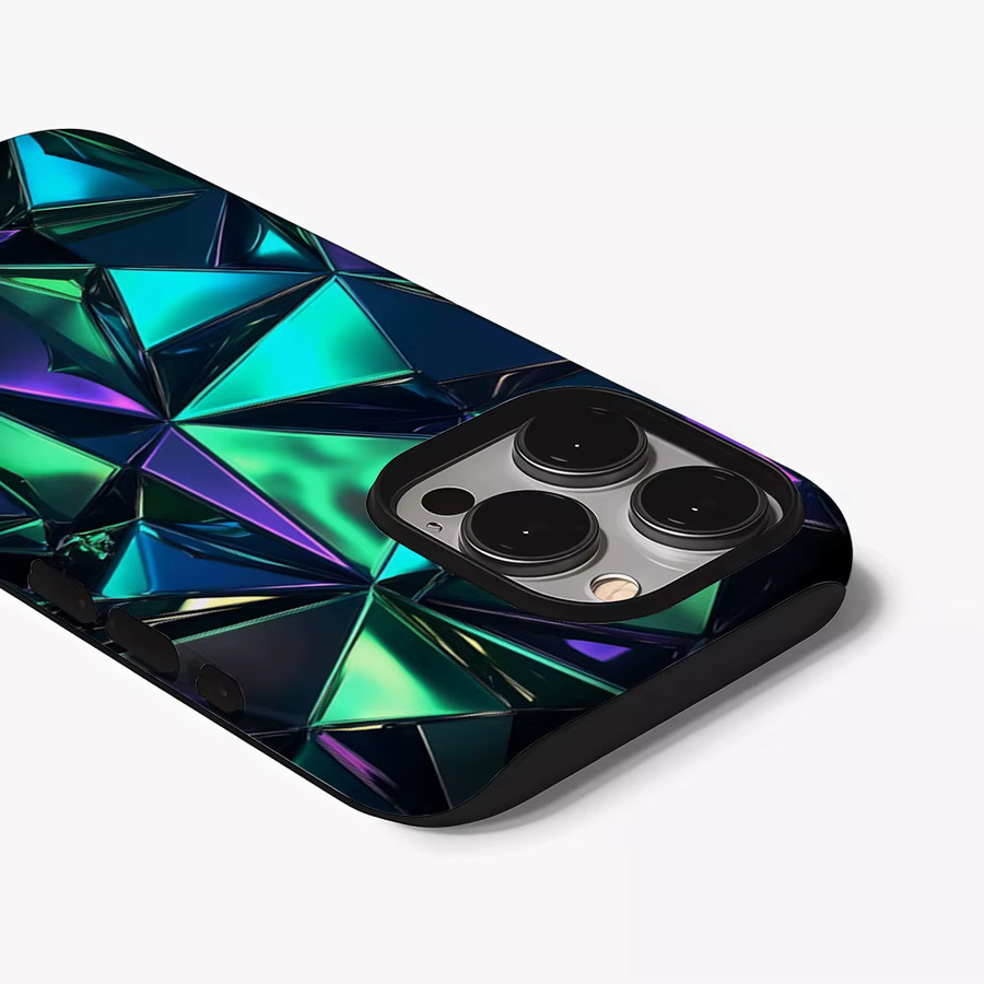 Schillernde Kristall-Handyhülle für iPhone 17 16 15 Pro Max Plus mit Magnetfunktion, mehrfarbig - Bild 3