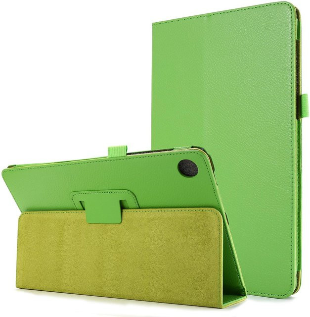 Samsung Flip-Hülle aus PU-Leder für Galaxy Tab A 10.1 T510 T580 A9+ A11+ A8 10.5 T290 in Grün - Bild 1