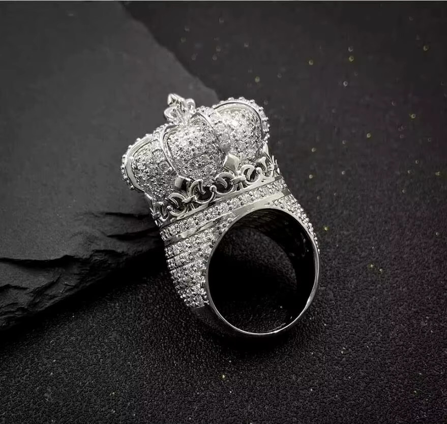 LYEE CYEE 3D-Kronen-Ring, Silber, Zirkonia, Herren - Bild 3