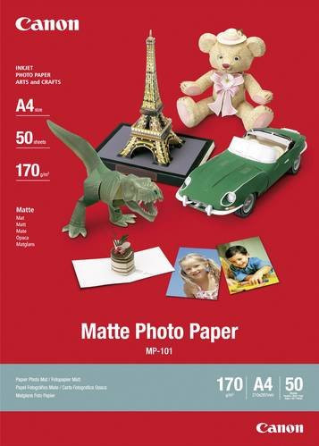 Canon Matte Photo Paper MP-101 Fotopapier A4, 170 g/m², 50 Blatt, Weiß - Bild 1