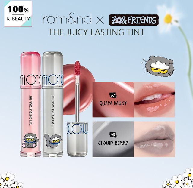 rom&nd X ZO&FRIENDS The Juicy Lasting Tint, 37 Guaya Daisy, Glänzend - Bild 1