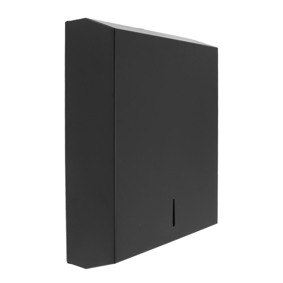 Multifunktionaler Wand-Taschentuchhalter aus Edelstahl von aimo in Silber oder Schwarz - Bild 3