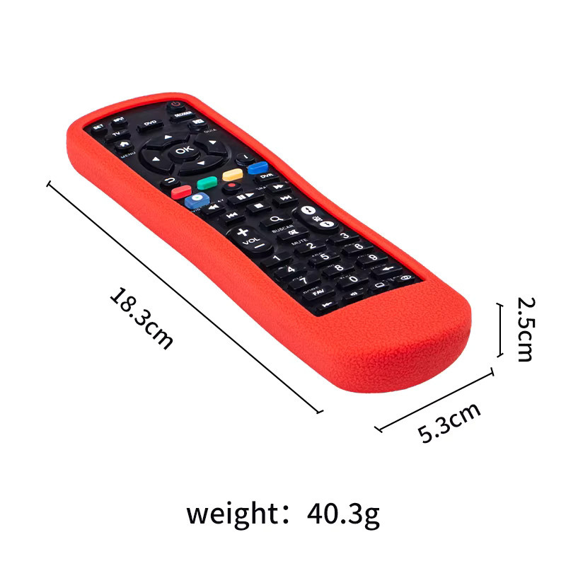 Silikon-Fernbedienungshülle für Movistar STB TV VIDEO AUX 4 in 1 Fernbedienung in Schwarz - Bild 3