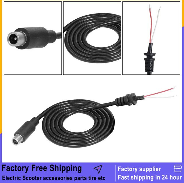 Xiaomi M365 Pro Elektroroller Ersatz Ladegerät Ausgangslinie DC 8mm Netzkabel Schwarz 42V 2A - Bild 1