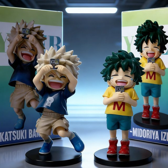Bandai My Hero Academia Izuku Midoriya / Katsuki Bakugo, Anime-Serie Figur, Kunststoff, Bunt / Mehrfarbig - Bild 1