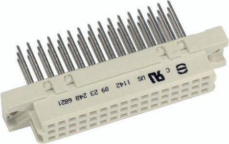 HARTING Federleiste aus Messing, 3 Reihen, Weiß, Artikelnummer 09232486421 - Bild 1