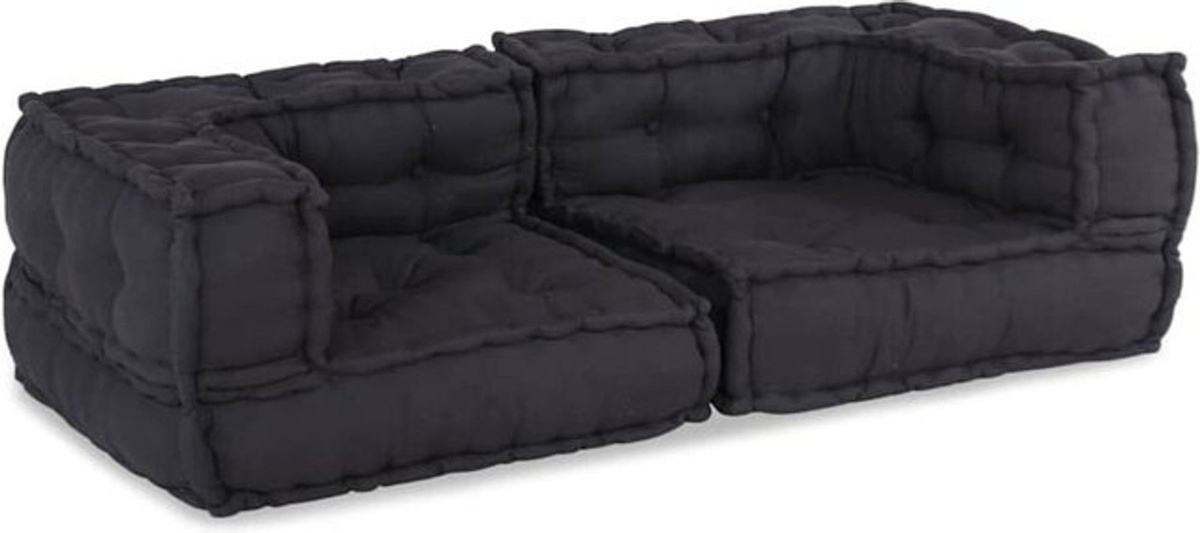 Vidaxl 2-Sitzer Modulsofa in Anthrazit aus Stoff, Modern und Minimalistisch, B/T/H: 140 x 70 x 36 cm - Bild 1