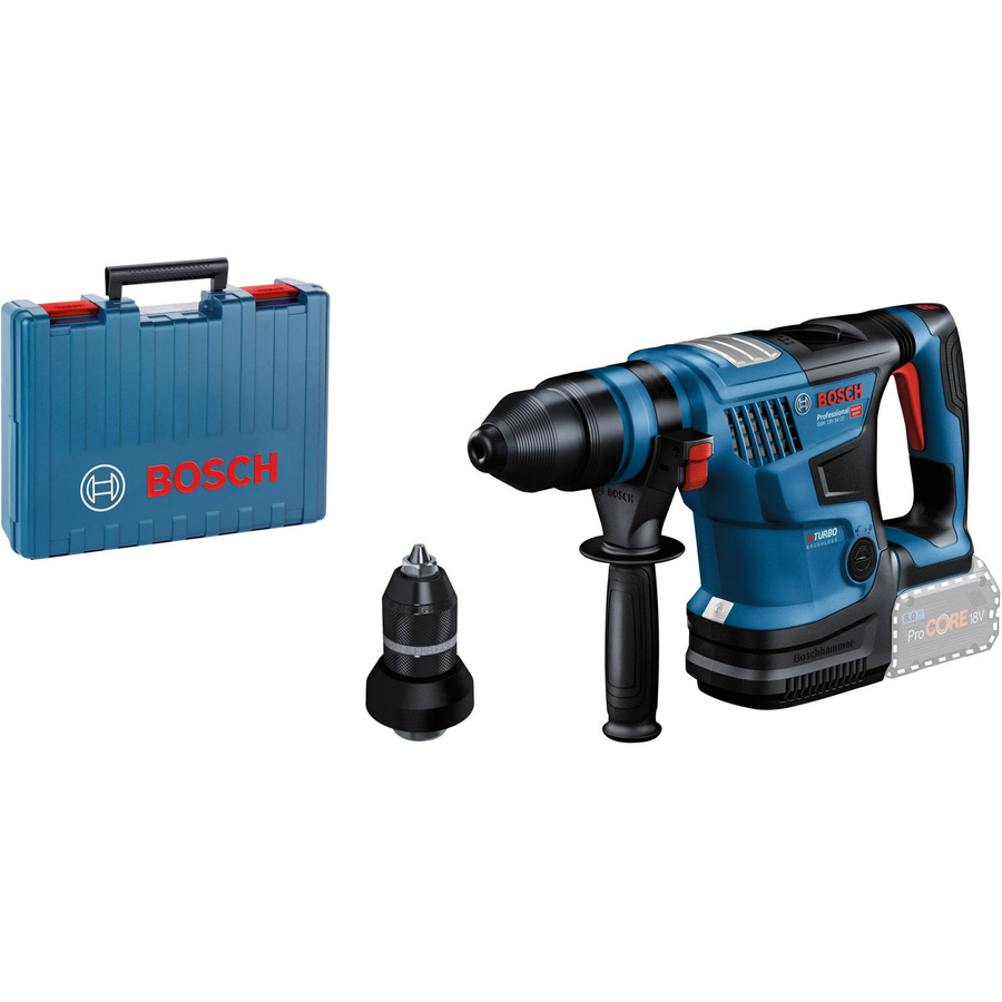 Bosch Professional Akku-Bohrhammer GBH 18V-34 CF Solo, 18 V, SDS-plus, 5,8 Joule, Blau/Schwarz/Rot - Bild 2