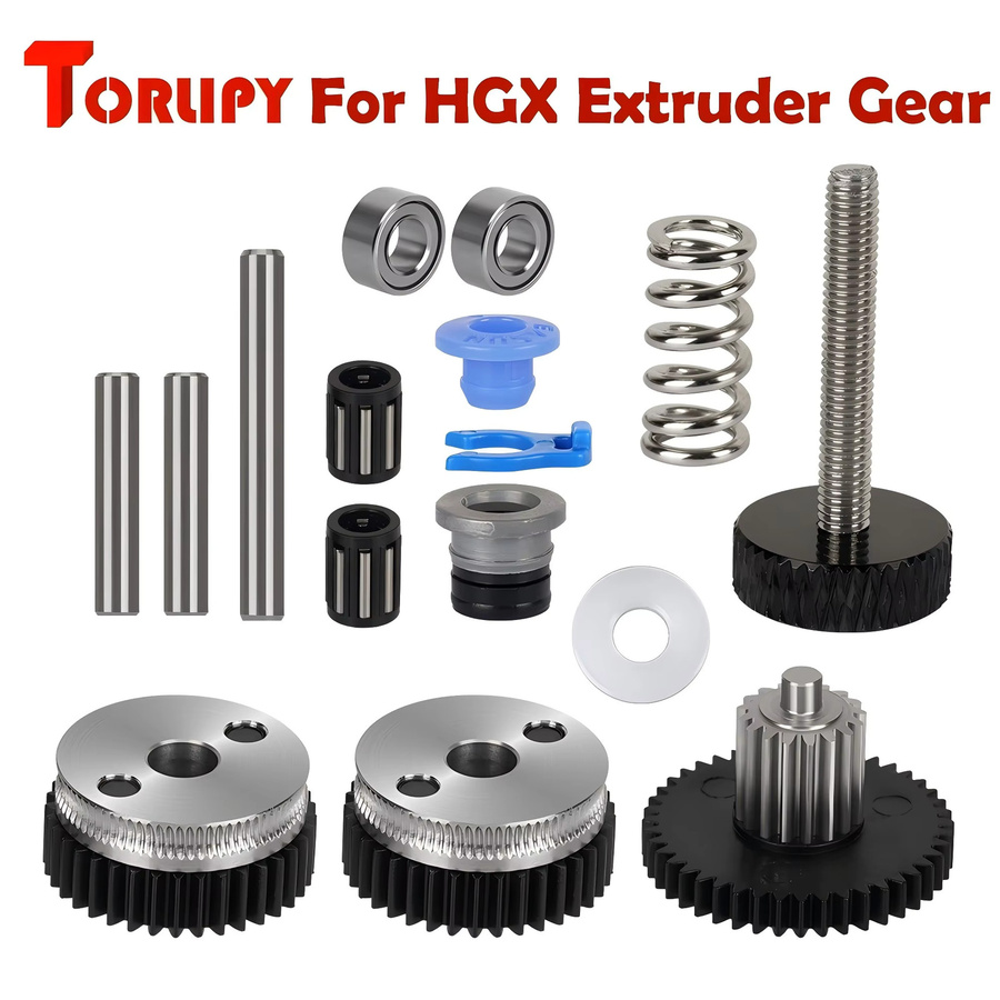 Torlipy HGX Extruder-Zahnradsatz für VORON Dual Gear Extruder aus gehärtetem Stahl in Silber - Bild 1