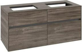 V&B Waschtischunterschrank Collaro für 2 Waschbecken in Stone Oak, B/T/H: 120 x 54,8 x 50 cm - Bild 1