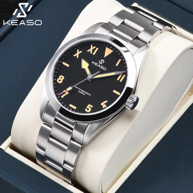 KEASO Taucheruhr, Quarz, Edelstahl, Saphirglas, 20 ATM, Herren - Bild 1