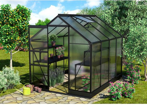 VITAVIA Gewächshaus Apollo Plus 5000 aus Aluminium in Silber, B/H/T: 195 x 209,5 x 131 cm - Bild 1